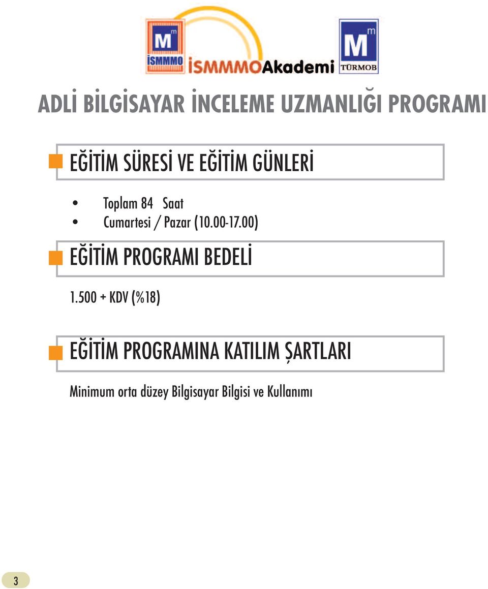 00) EĞİTİM PROGRAMI BEDELİ 1.