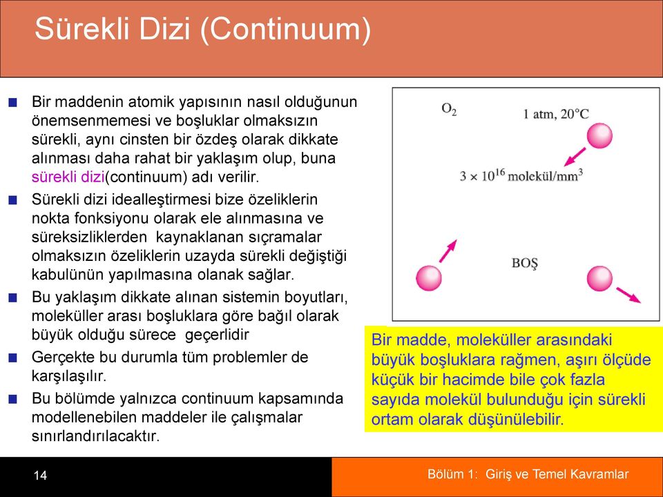 Sürekli dizi idealleģtirmesi bize özeliklerin nokta fonksiyonu olarak ele alınmasına ve süreksizliklerden kaynaklanan sıçramalar olmaksızın özeliklerin uzayda sürekli değiģtiği kabulünün yapılmasına