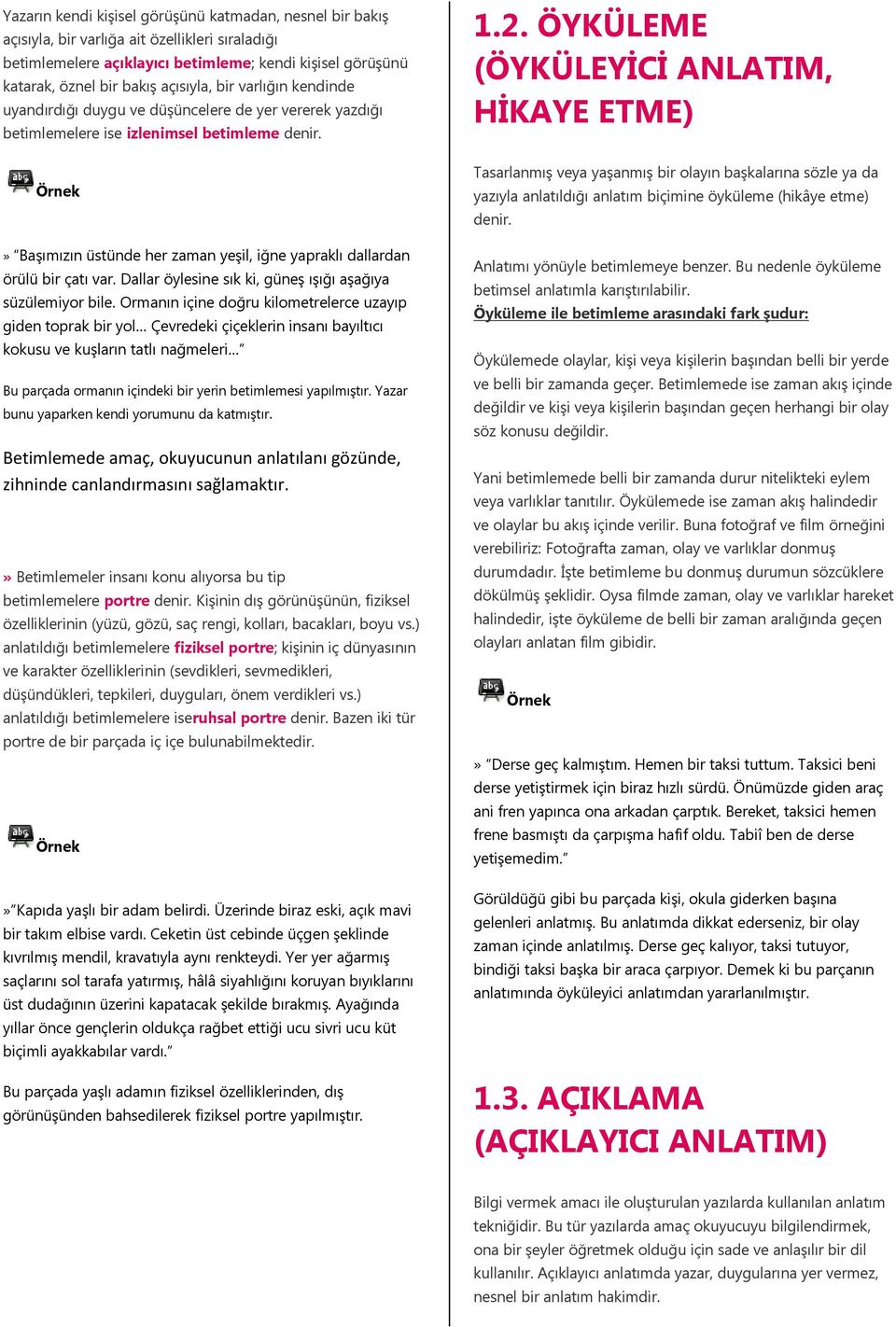 » Başımızın üstünde her zaman yeşil, iğne yapraklı dallardan örülü bir çatı var. Dallar öylesine sık ki, güneş ışığı aşağıya süzülemiyor bile.