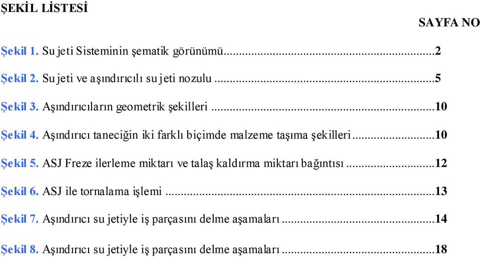 Aşındırıcı taneciğin iki farklı biçimde malzeme taşıma şekilleri...10 Şekil 5.