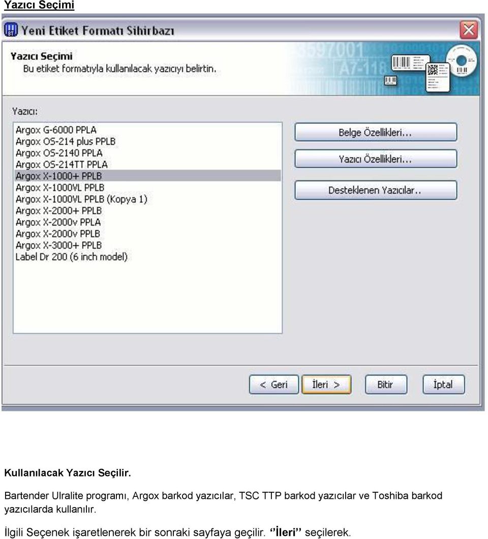 TTP barkod yazıcılar ve Toshiba barkod yazıcılarda