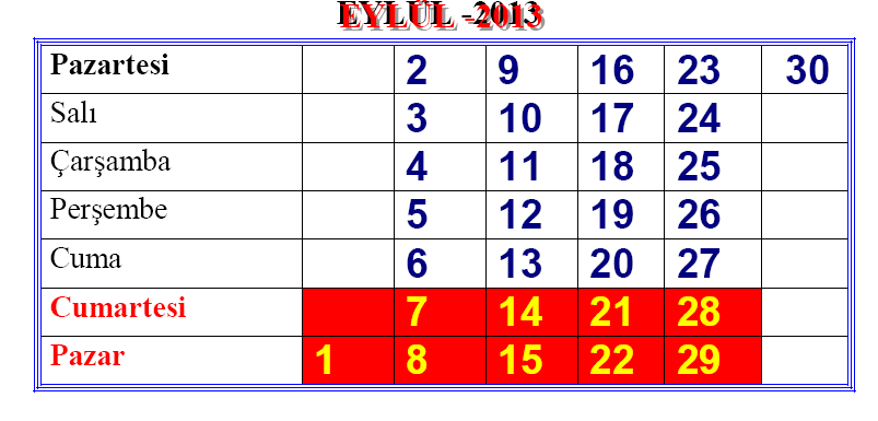 S.N Başlama Bitiş 157 Okul ve Kurumların Ziyaret Edilmesi Ay içerisinde Md. Ve Şube Md.