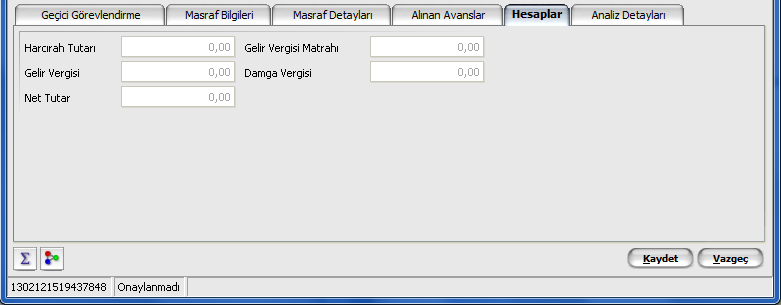 Personel harcırah kayıtlarının onaylanması ve sistemde tanımlı kontrollerin gerçekleştirilmesi ile Harcırah Kayıtları Listesinde F9 (Sağ Fare) menüsünde yer alan "Faturaları Oluştur" seçeneği ile,