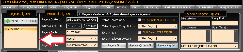 * Dipnot E-Reçete İle ilgili Detaylı Bilgi ve Sunum İçin : http://www.sgk.gov.tr/wps/wcm/connect/88d95bc2-1d35-4896-8451- a508ddc9bb6e/duyuru_28062012_02.pdf?