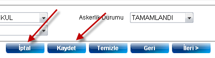 2.KULLANIM KILAVUZU Bu bölümde Personel İzin Takibi ile ilgili ekranların kullanımı yer almaktadır. 2.1 