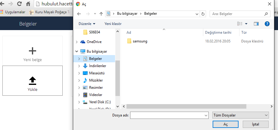 Şekil 4.2. Belge Oluşturma ODT uzantısı bir özgür belge formatıdır. Bu uzantı tipi, Microsoft Word, LibreOffice Writer ve OpenOffice Writer gibi birçok kelime işleyici tarafından desteklenir. Şekil 4.