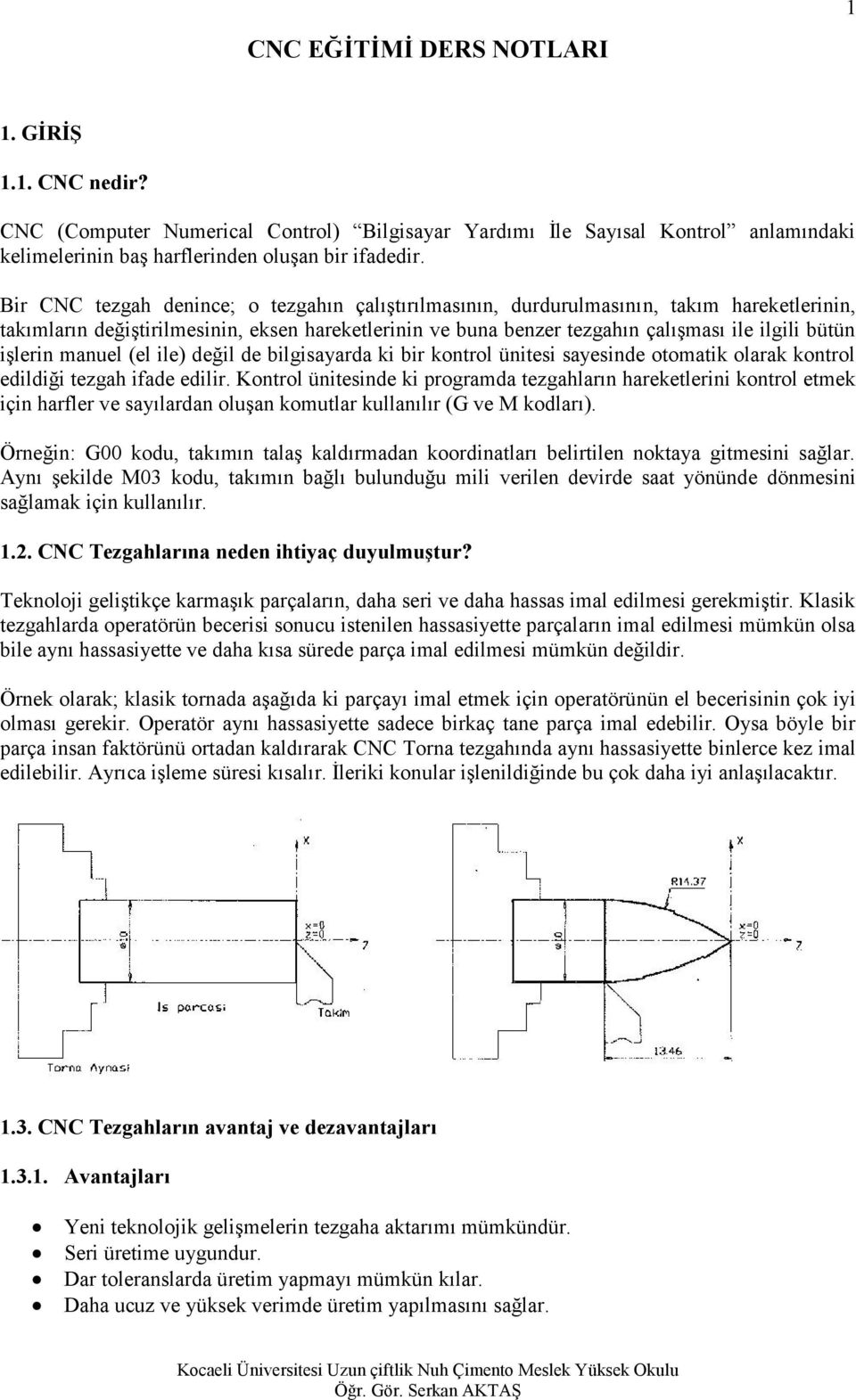 CNC EĞİTİMİ DERS NOTLARI - PDF Free Download