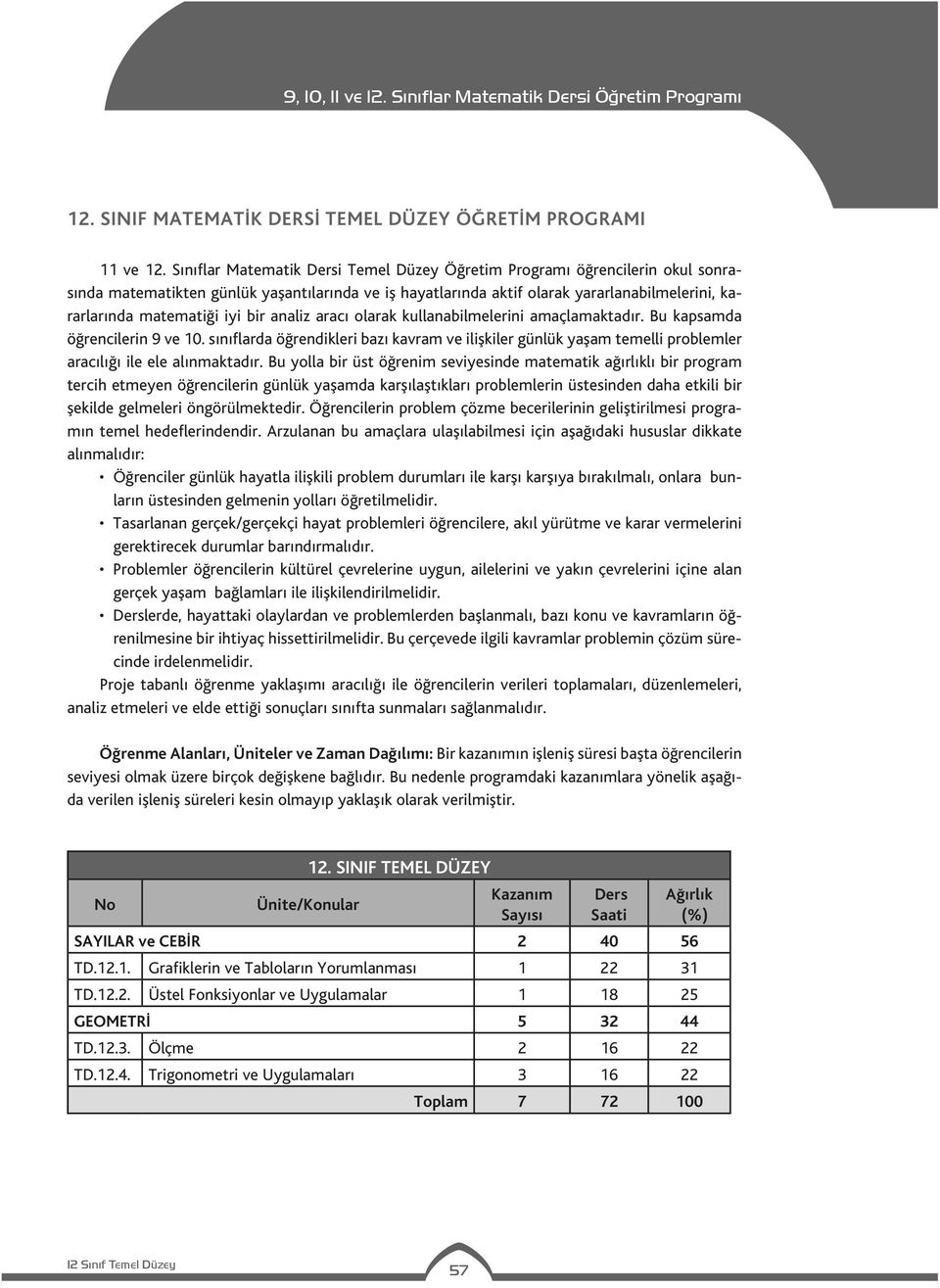 bir analiz aracı olarak kullanabilmelerini amaçlamaktadır. Bu kapsamda öğrencilerin 9 ve 10.