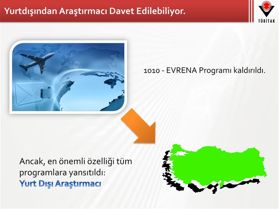 1010 - EVRENA Programı kaldırıldı.