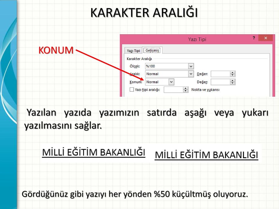 yazılmasını sağlar.