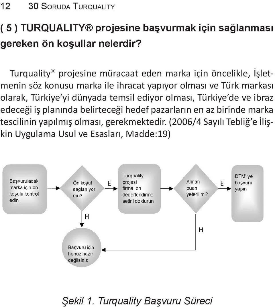 olarak, Türkiye yi dünyada temsil ediyor olması, Türkiye de ve ibraz edeceği iş planında belirteceği hedef pazarların en az