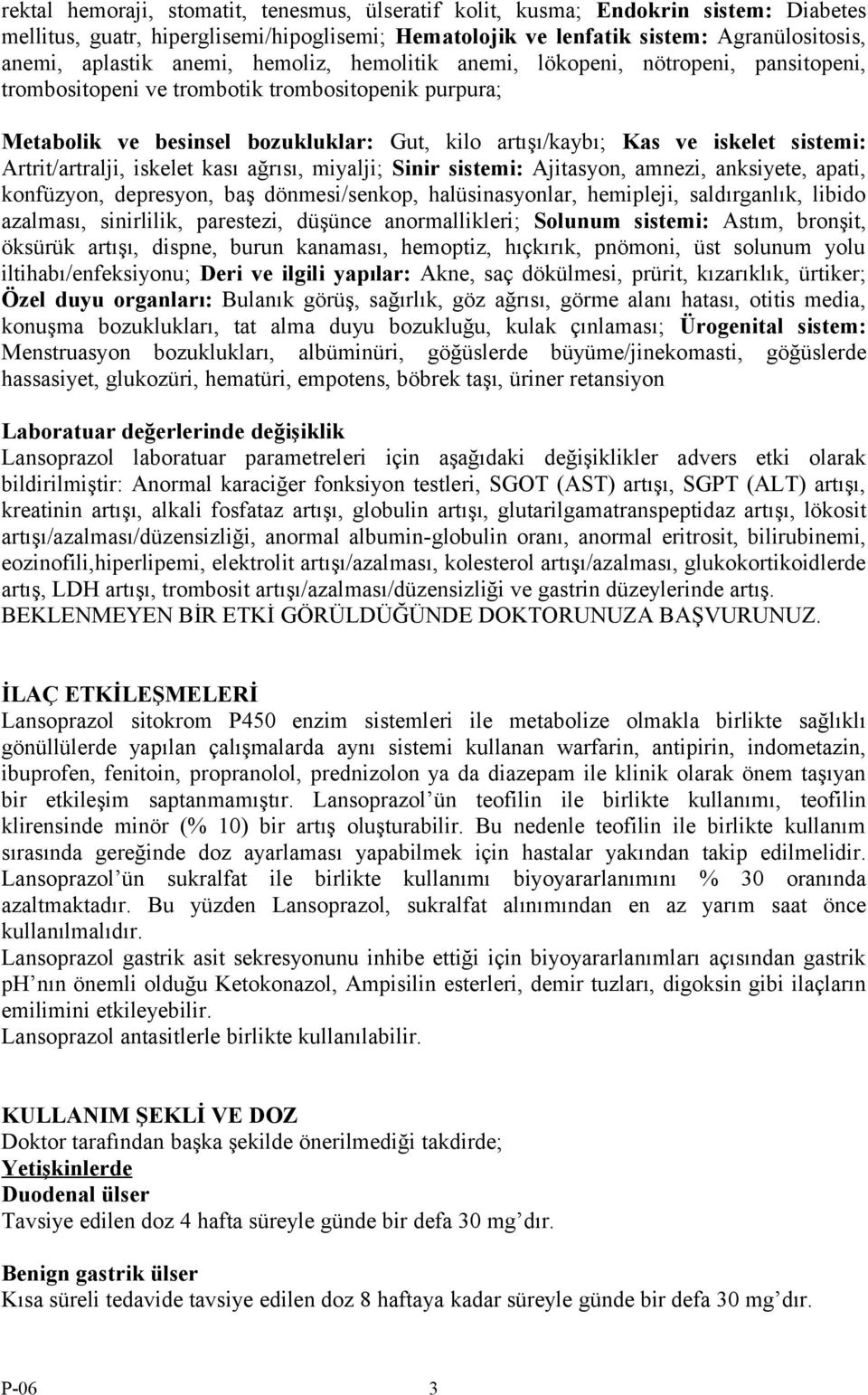 LANSOR 30 mg MİKROPELLET KAPSÜL - PDF Ücretsiz indirin