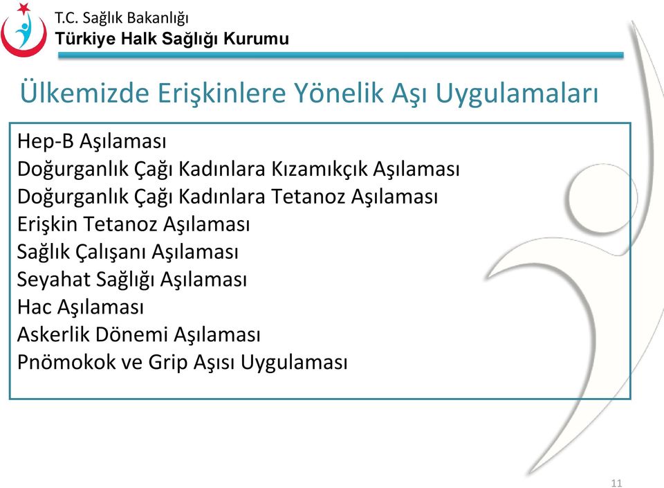 Aşılaması Erişkin Tetanoz Aşılaması Sağlık Çalışanı Aşılaması Seyahat Sağlığı