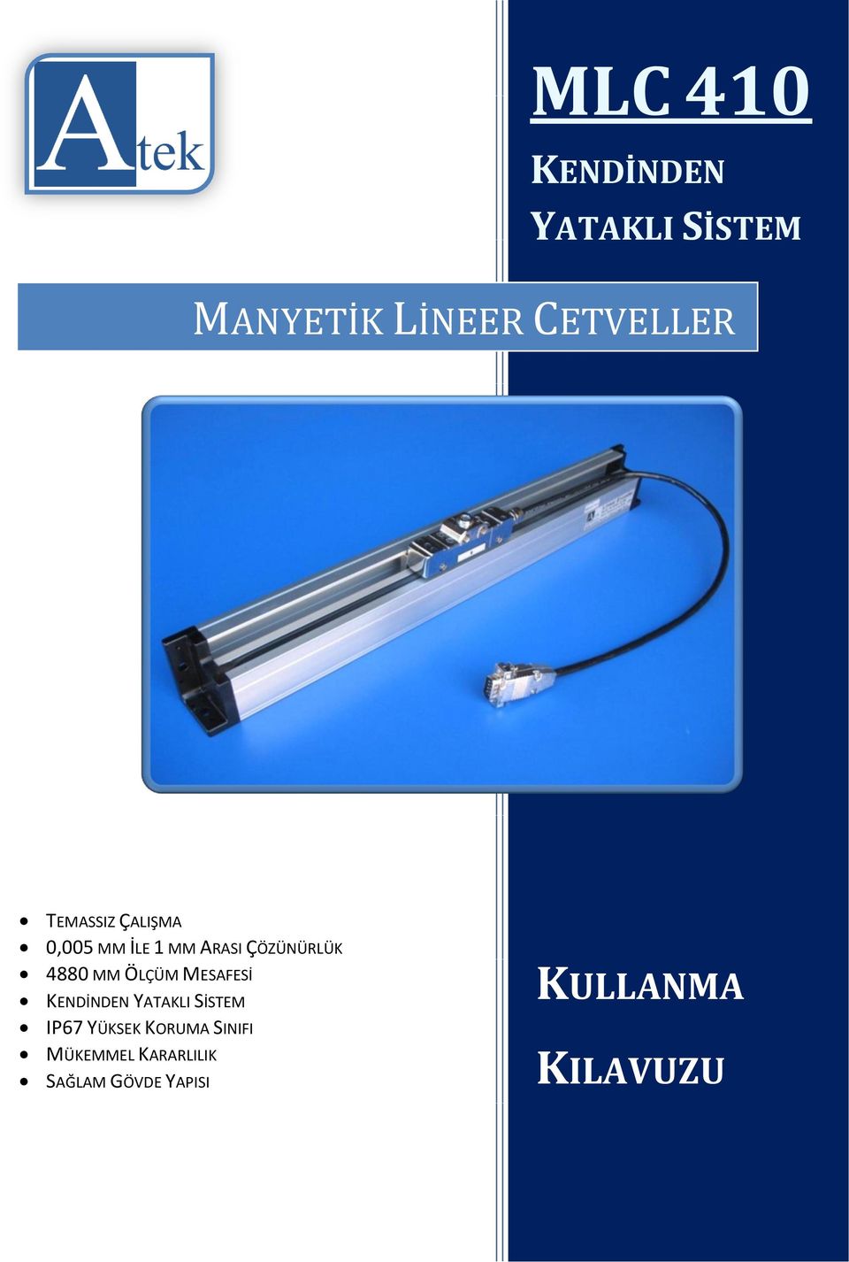 MLC 410 MANYETİK LİNEER CETVELLER KULLANMA KILAVUZU - PDF Free Download