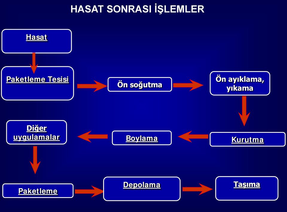 ayıklama, yıkama Diğer