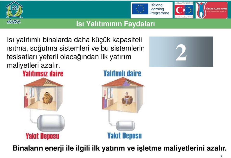 tesisatları yeterli olacağından ilk yatırım maliyetleri azalır.