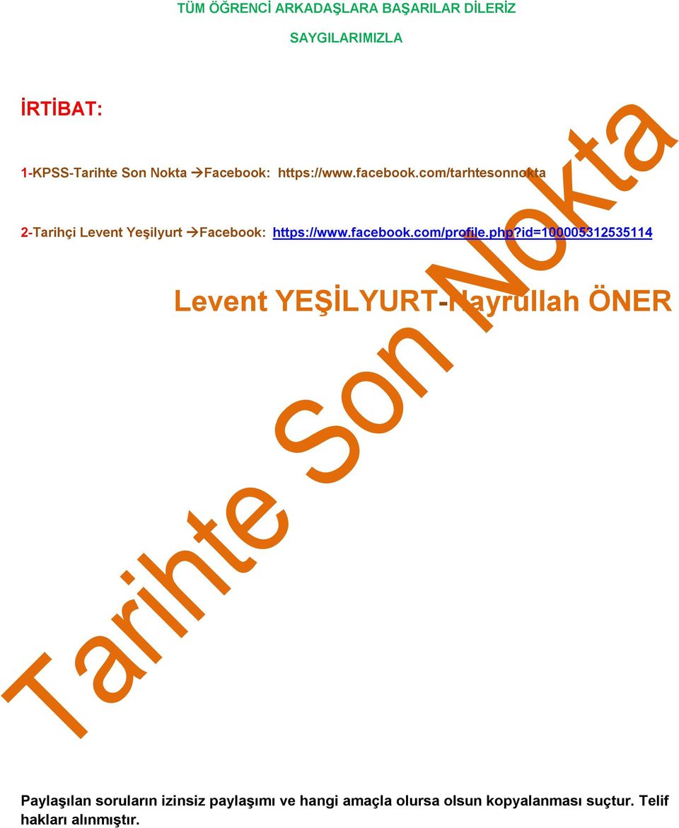 com/tarhtesonnokta 2-Tarihçi Levent Yeşilyurt com/profile.php?