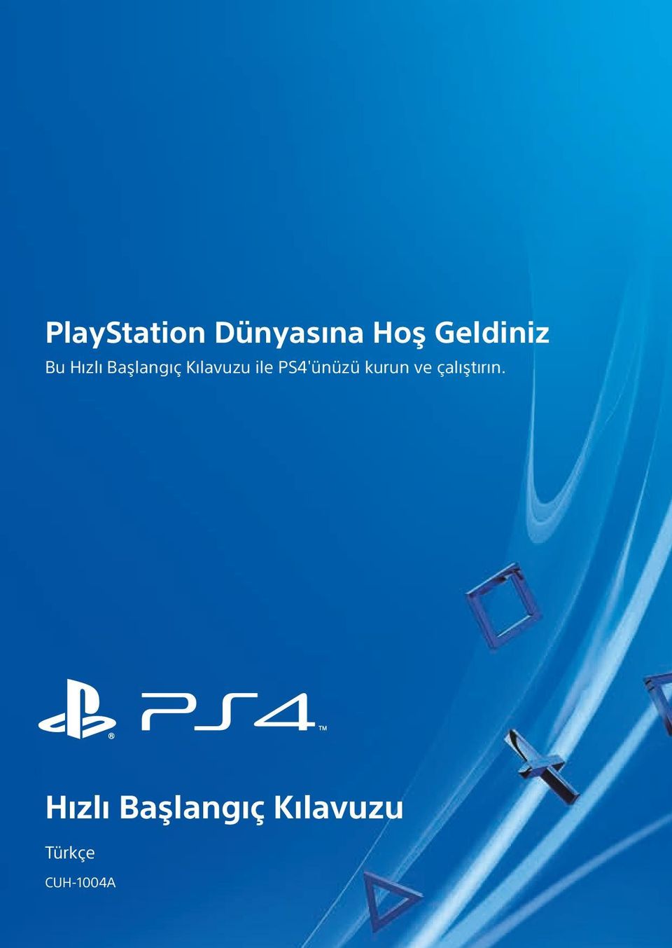 PS4'ünüzü kurun ve çalıştırın.