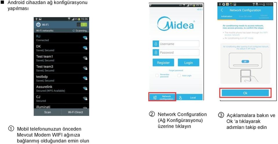 olduğundan emin olun 2 Network Configuration (Ağ