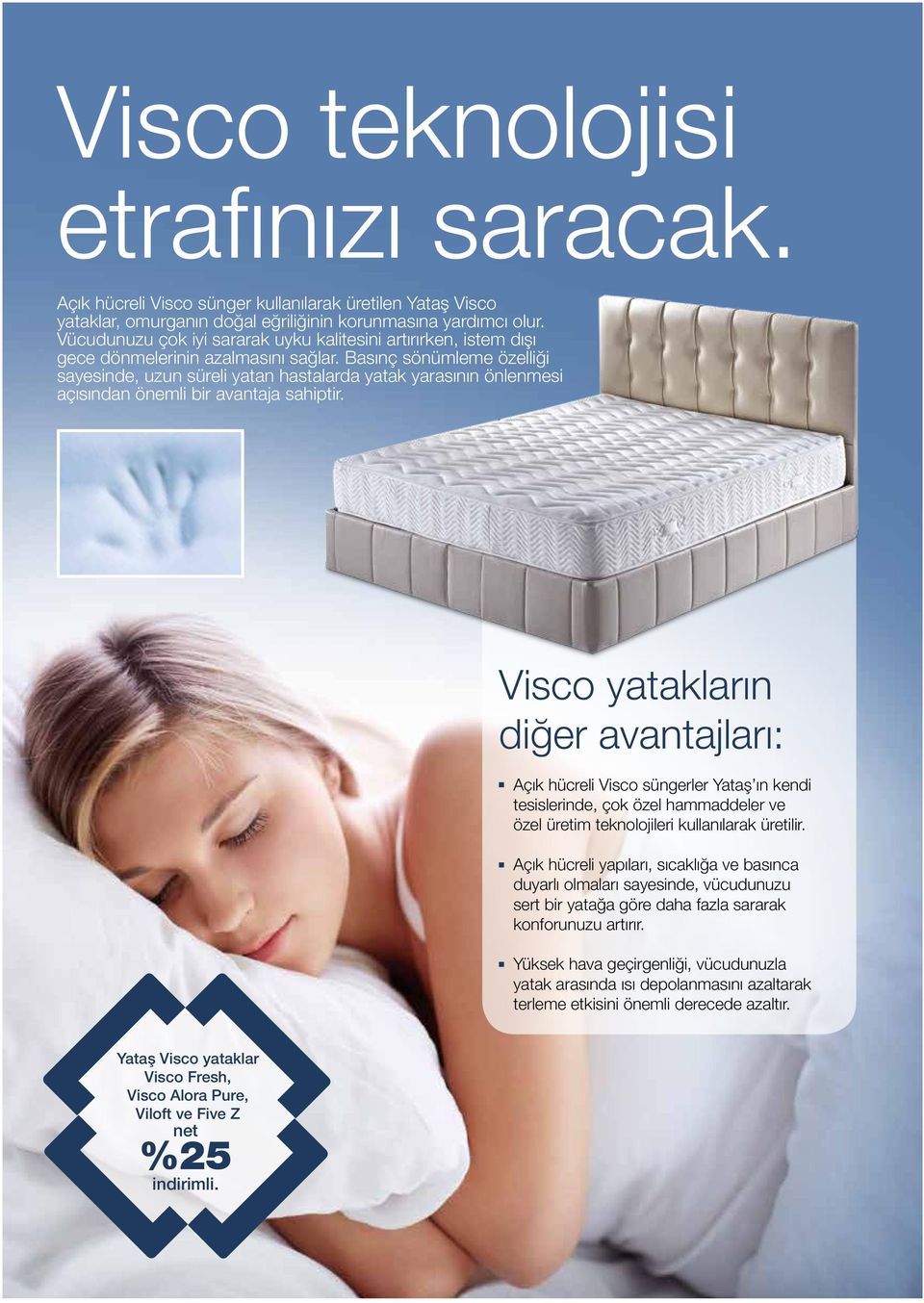 Uykunuz kaçıyorsa bu fırsat kaçmaz. Eski yatağınızı %25'e varan  indirimlerle Yataş yataklarla değiştirin. - PDF Ücretsiz indirin