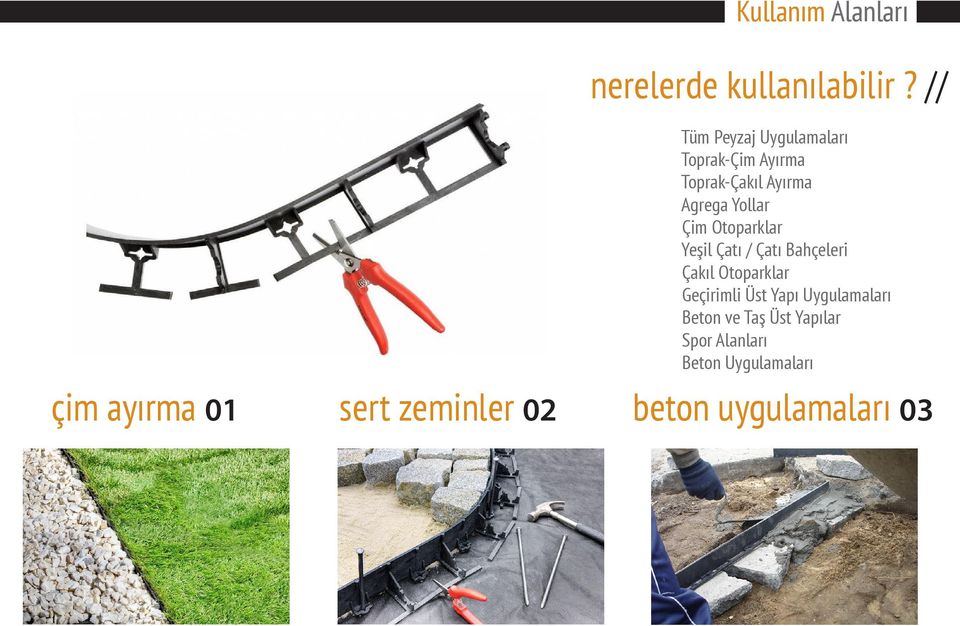 Otoparklar Yeşil Çatı / Çatı Bahçeleri Çakıl Otoparklar Geçirimli Üst Yapı