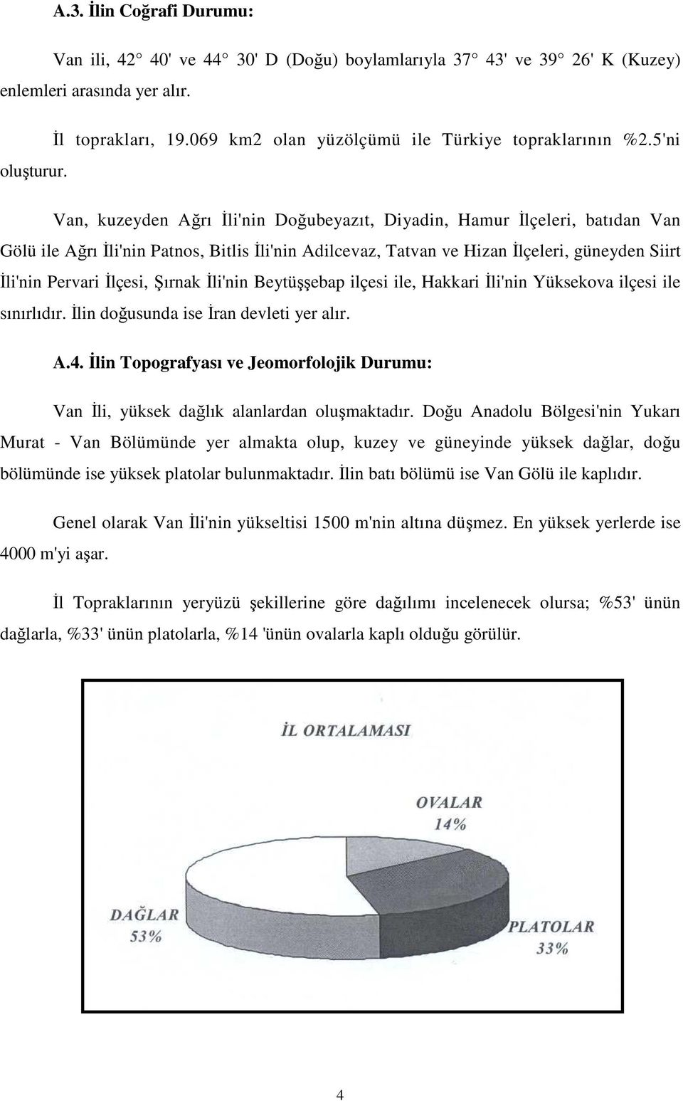 Van, kuzeyden Ağrı Đli'nin Doğubeyazıt, Diyadin, Hamur Đlçeleri, batıdan Van Gölü ile Ağrı Đli'nin Patnos, Bitlis Đli'nin Adilcevaz, Tatvan ve Hizan Đlçeleri, güneyden Siirt Đli'nin Pervari Đlçesi,