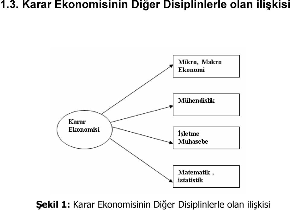 Şekil 1: Karar Ekonomisinin