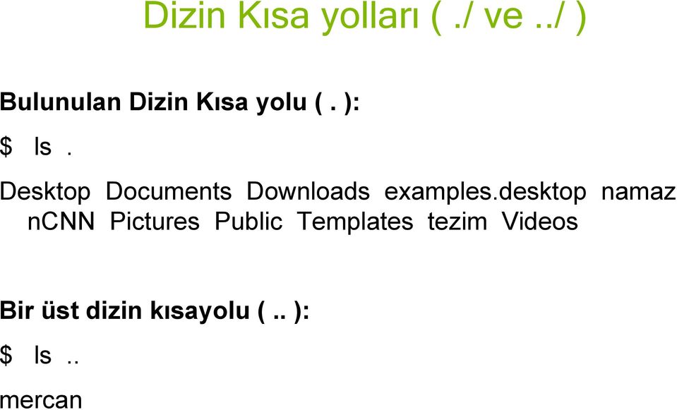 Desktop Documents Downloads examples.
