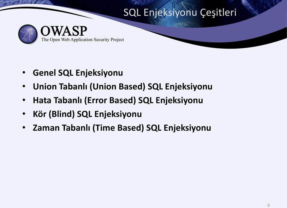 Tabanlı (Error Based) SQL Enjeksiyonu Kör (Blind)