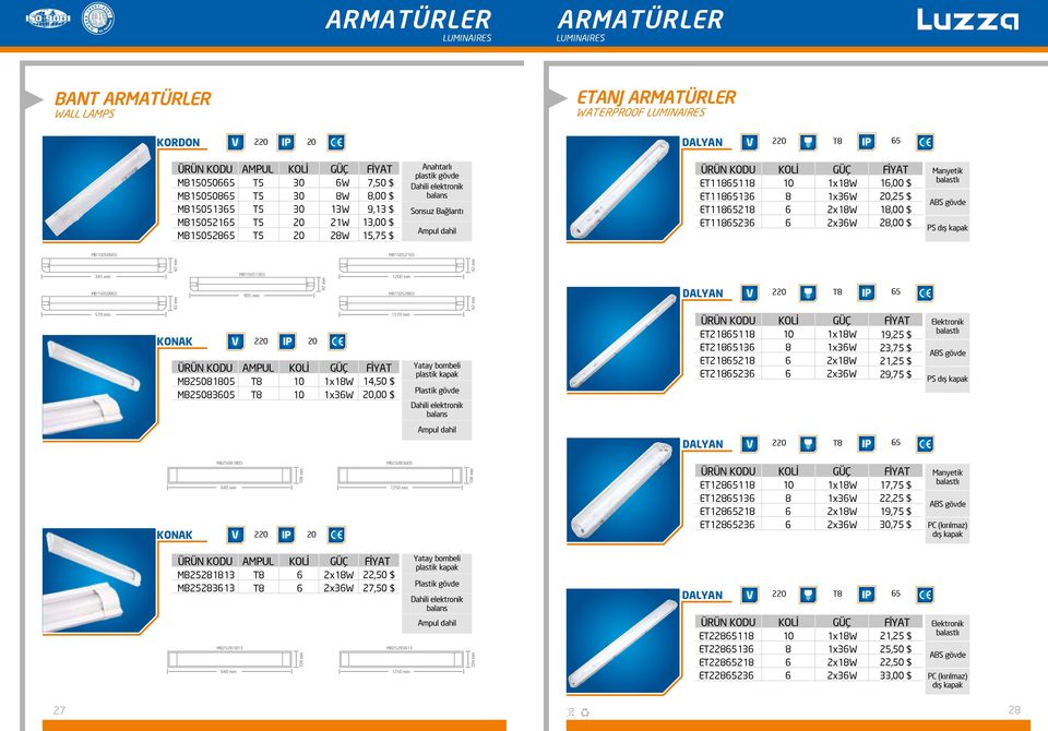 MB505085 42 mm 42 mm MB5055 905 mm 42 mm 0 mm MB505285 42 mm 42 mm DALYAN 5 570 mm KONAK MB2508805 MB250805 AMPUL 0 0 x8w xw 4,50 $,00 $ 570 mm Yatay bombeli plastik kapak Plastik Dahili elektronik