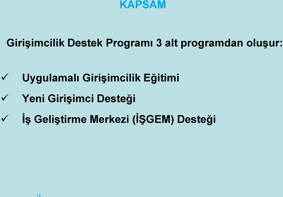 Girişimcilik Eğitimi Yeni Girişimci