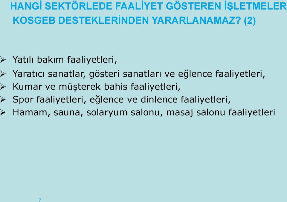 faaliyetleri, Kumar ve müşterek bahis faaliyetleri, Spor faaliyetleri, eğlence