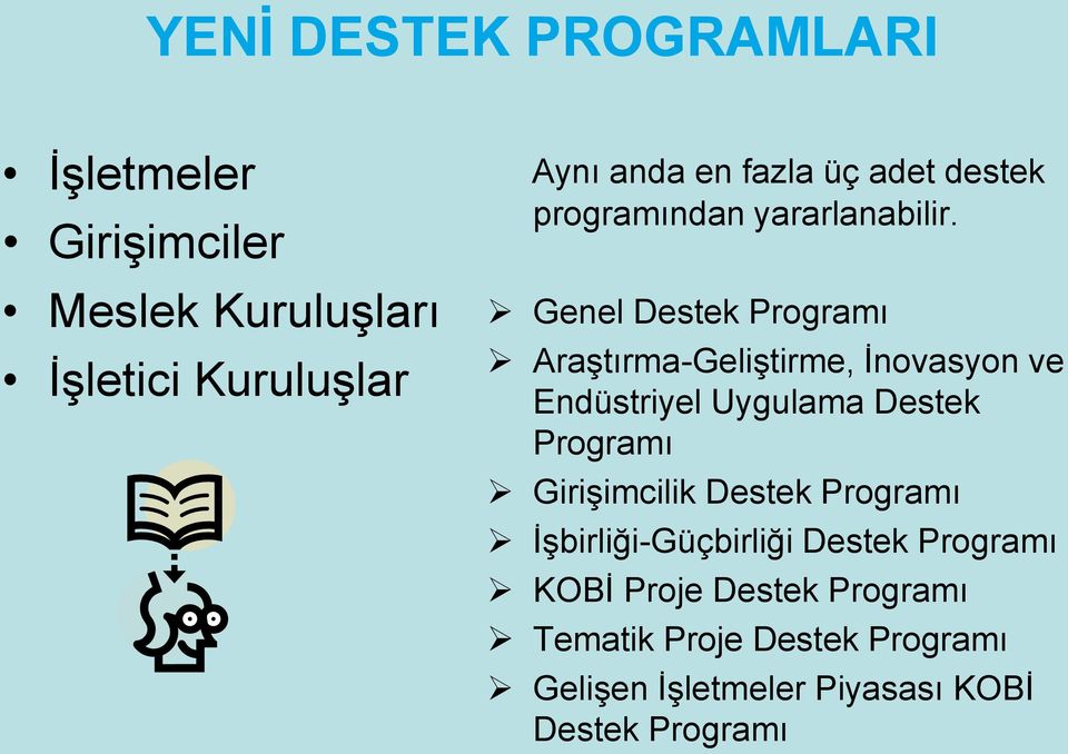 Genel Destek Programı Araştırma-Geliştirme, İnovasyon ve Endüstriyel Uygulama Destek Programı