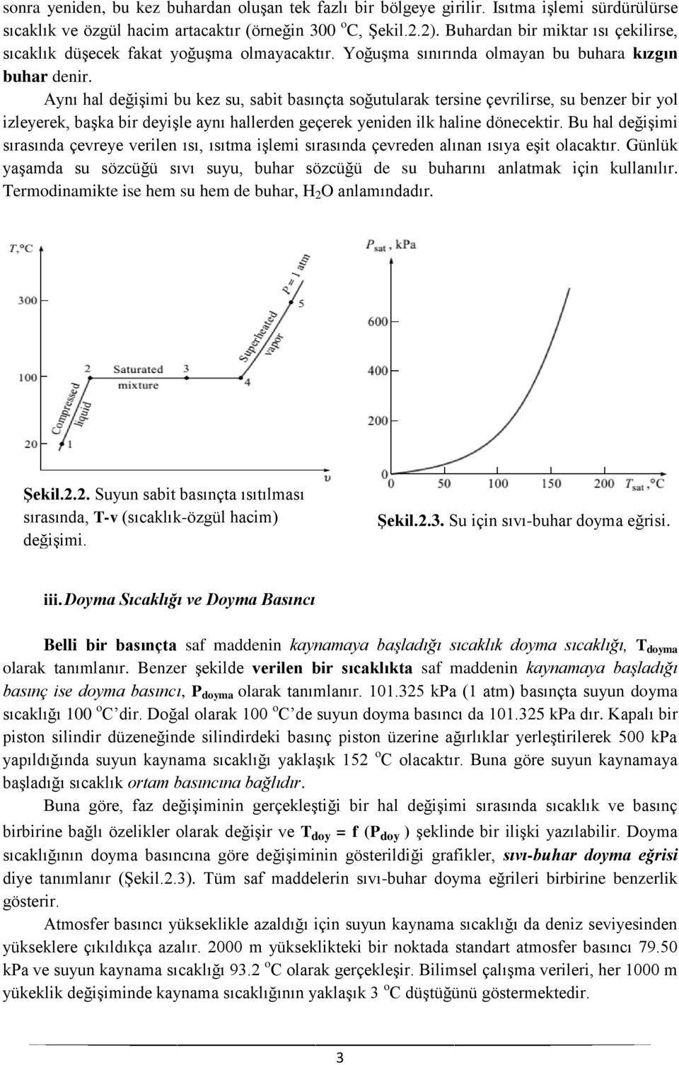 Aynı hal değişimi bu kez su, sabit basınçta soğutularak tersine çevrilirse, su benzer bir yol izleyerek, başka bir deyişle aynı hallerden geçerek yeniden ilk haline dönecektir.