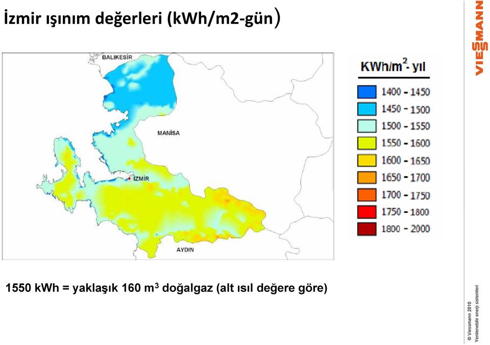 yaklaşık 160 m 3