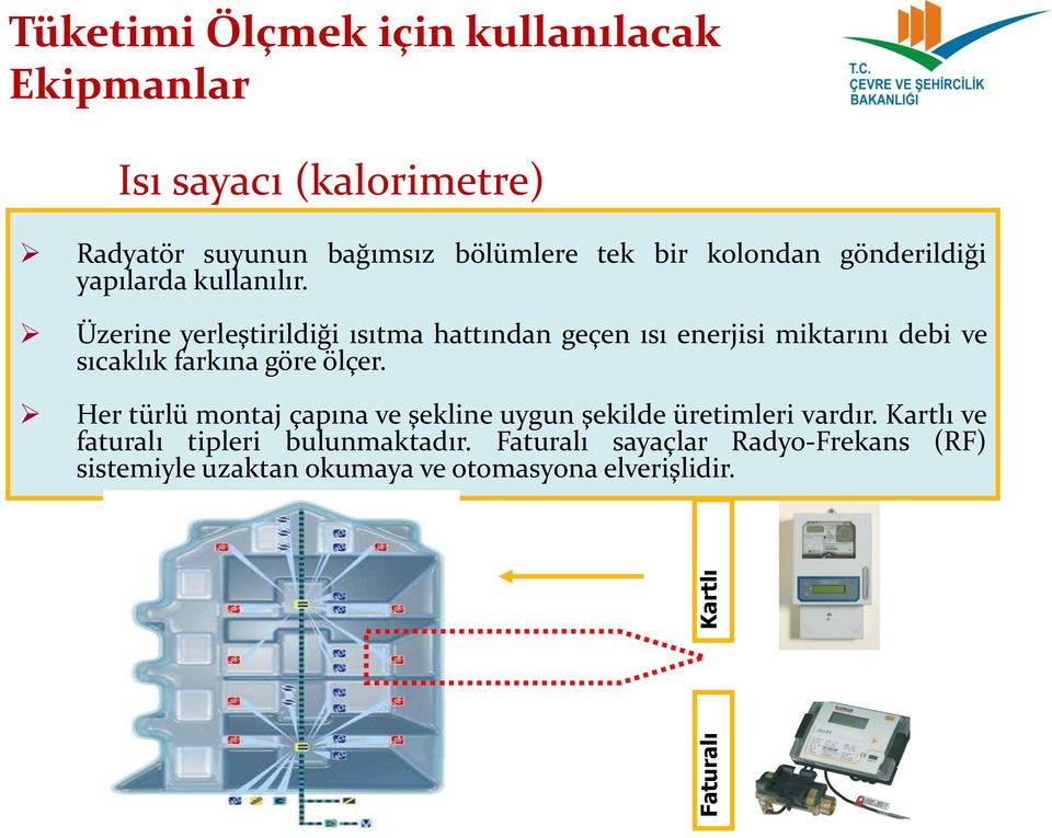 Üzerine yerleştirildiği ısıtma hattından geçen ısı enerjisi miktarını debi ve sıcaklık farkına göre ölçer.