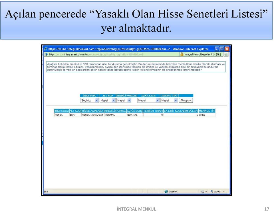 Hisse Senetleri