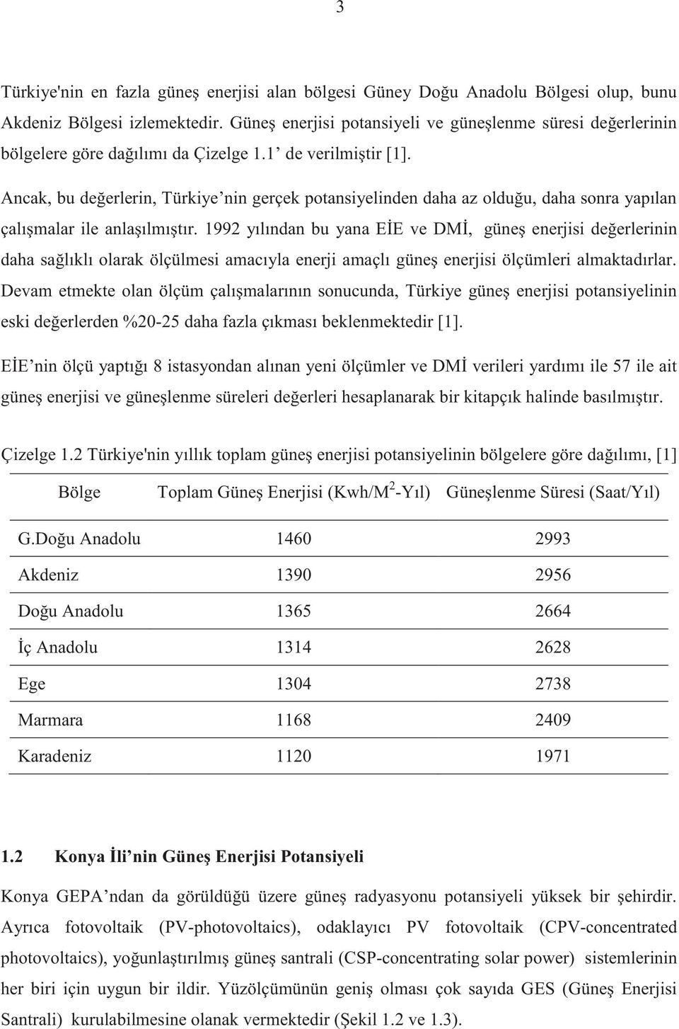 Ancak, bu değerlerin, Türkiye nin gerçek potansiyelinden daha az olduğu, daha sonra yapılan çalışmalar ile anlaşılmıştır.