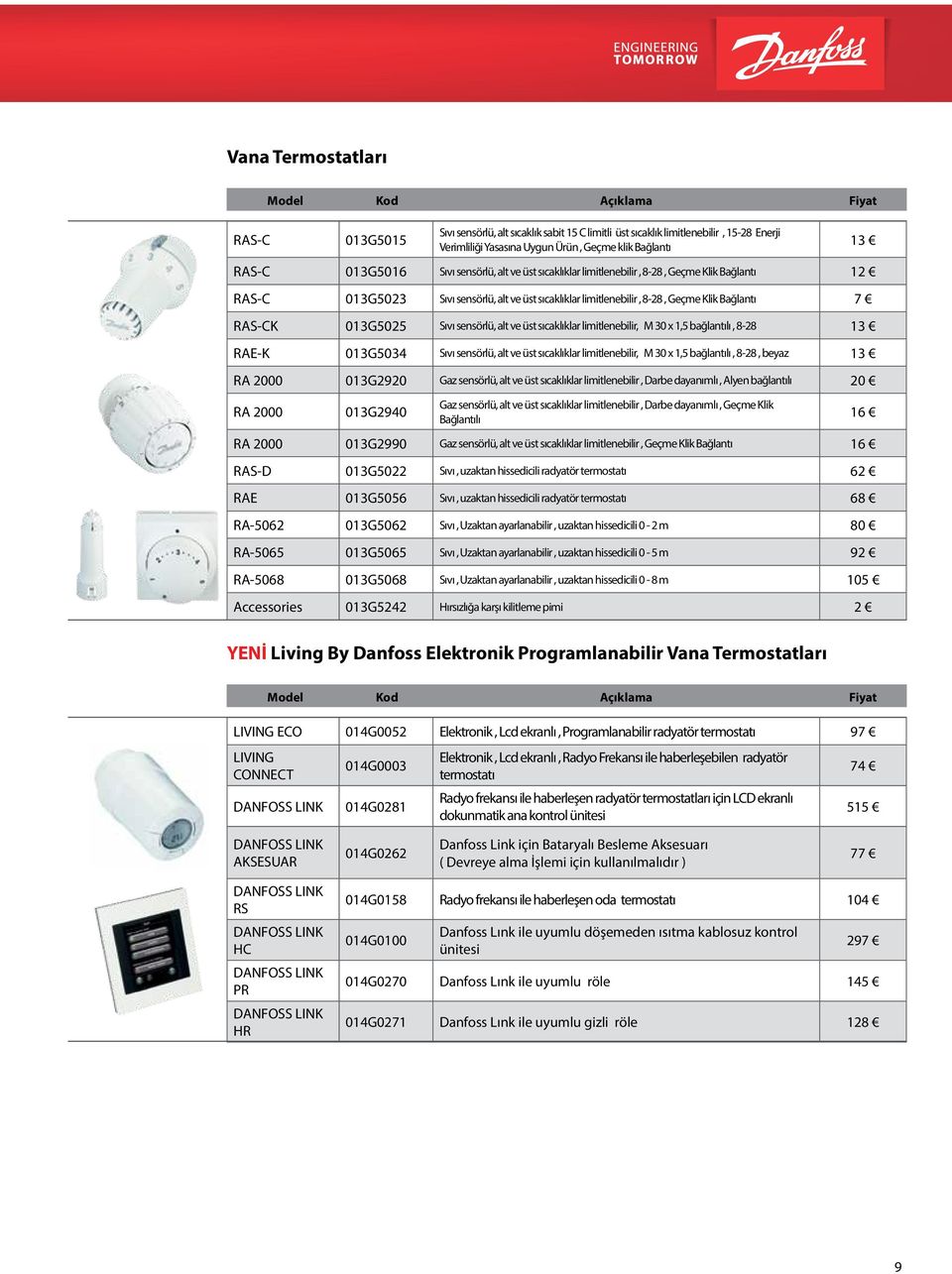 sensörlü, alt ve üst sıcaklıklar limitlenebilir, M 30 x 1,5 bağlantılı, 8-28 13 RAE-K 013G5034 Sıvı sensörlü, alt ve üst sıcaklıklar limitlenebilir, M 30 x 1,5 bağlantılı, 8-28, beyaz 13 RA 2000