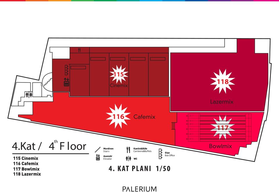 Lazermix Merdiven Stairs Asansör E levator Kantin&Büfe