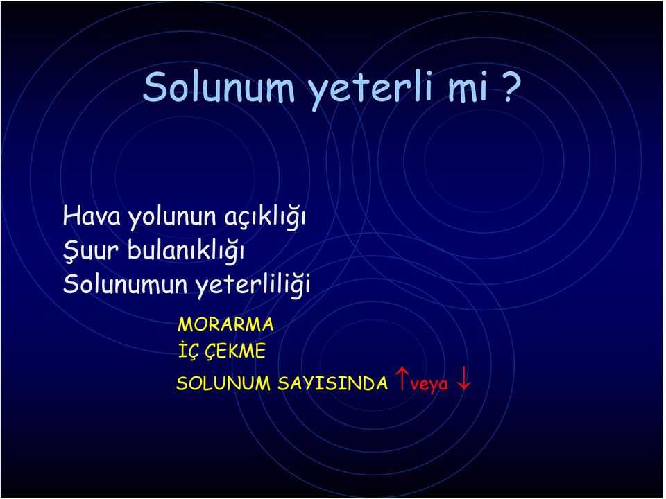 bulanıklığı Solunumun