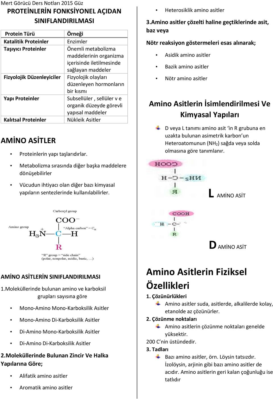 Örneği Enzimler Önemli metabolizma maddelerinin organizma içerisinde iletilmesinde sağlayan maddeler Fizyolojik olayları düzenleyen hormonların bir kısmı Subsellüler, sellüler v e organik düzeyde