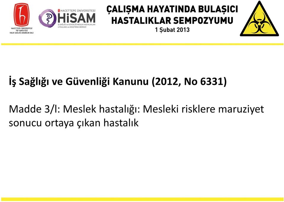 Meslek hastalığı: Mesleki