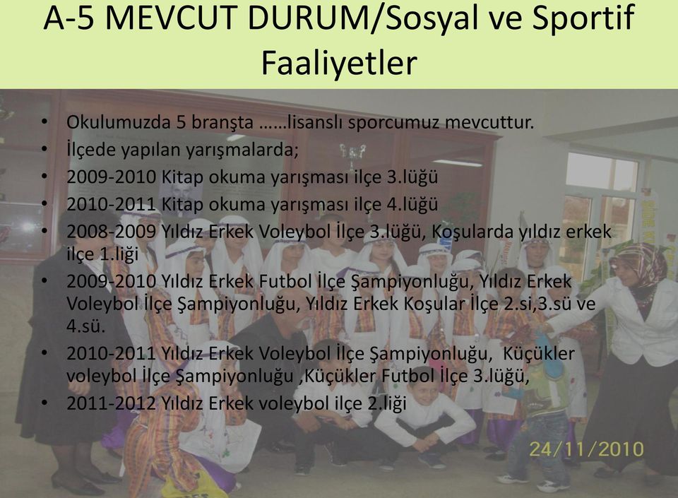 lüğü 2008-2009 Yıldız Erkek Voleybol İlçe 3.lüğü, Koşularda yıldız erkek ilçe 1.