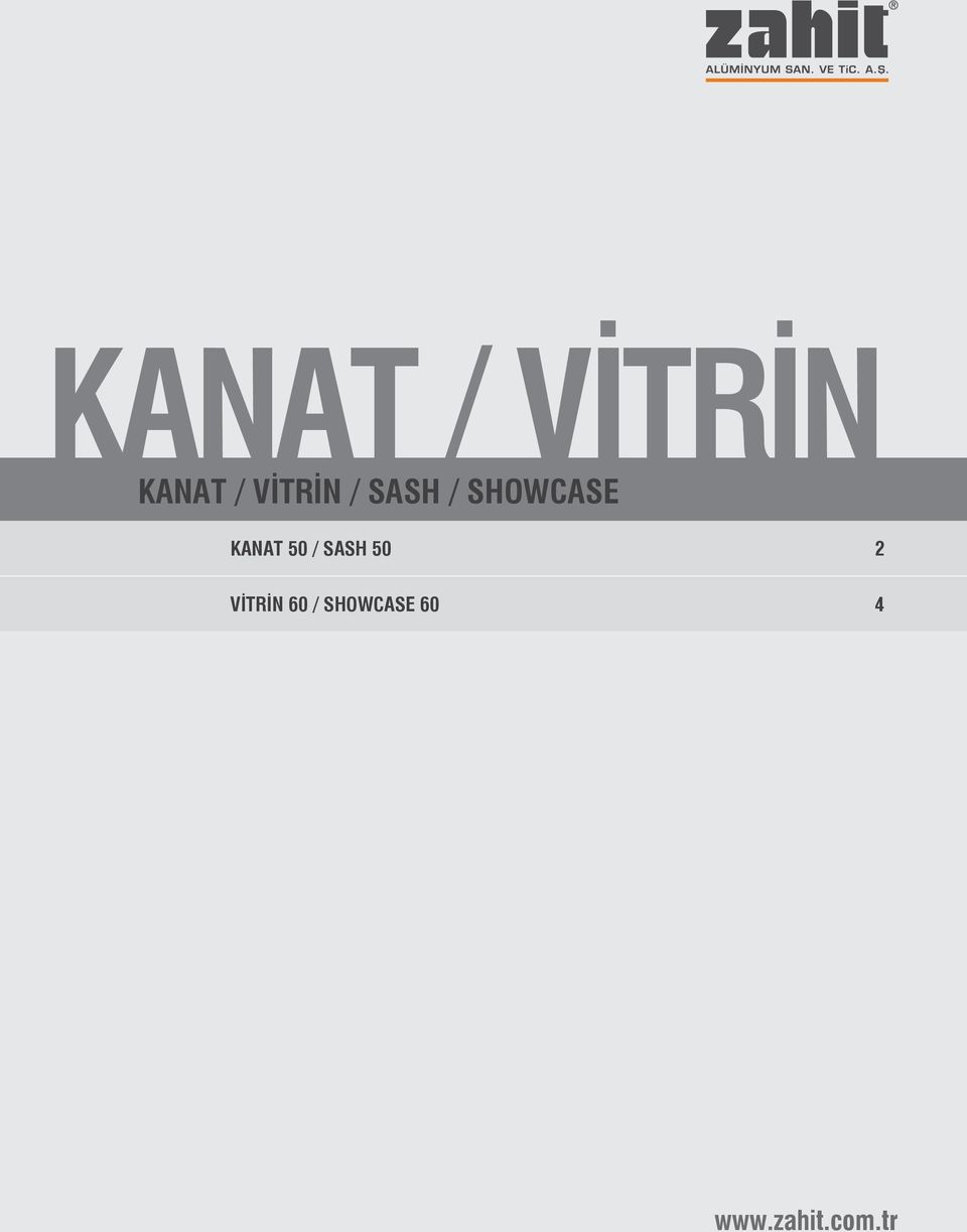 KANAT 50 / SASH 50 2 VİTRİN