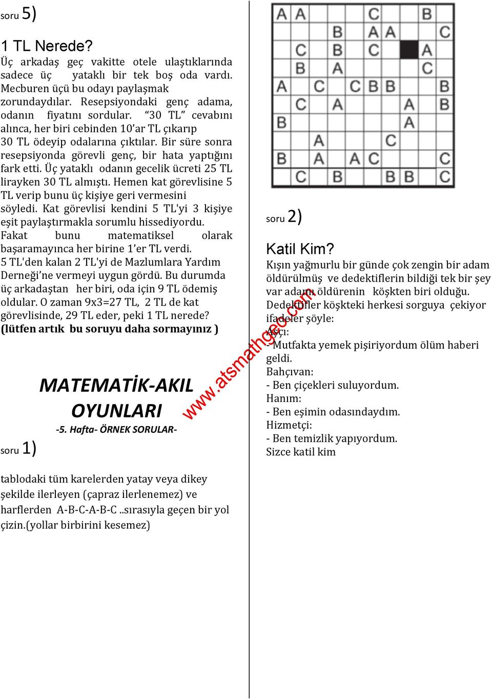 Üç yataklı odanın gecelik ücreti 25 TL lirayken 30 TL almıştı. Hemen kat görevlisine 5 TL verip bunu üç kişiye geri vermesini söyledi.