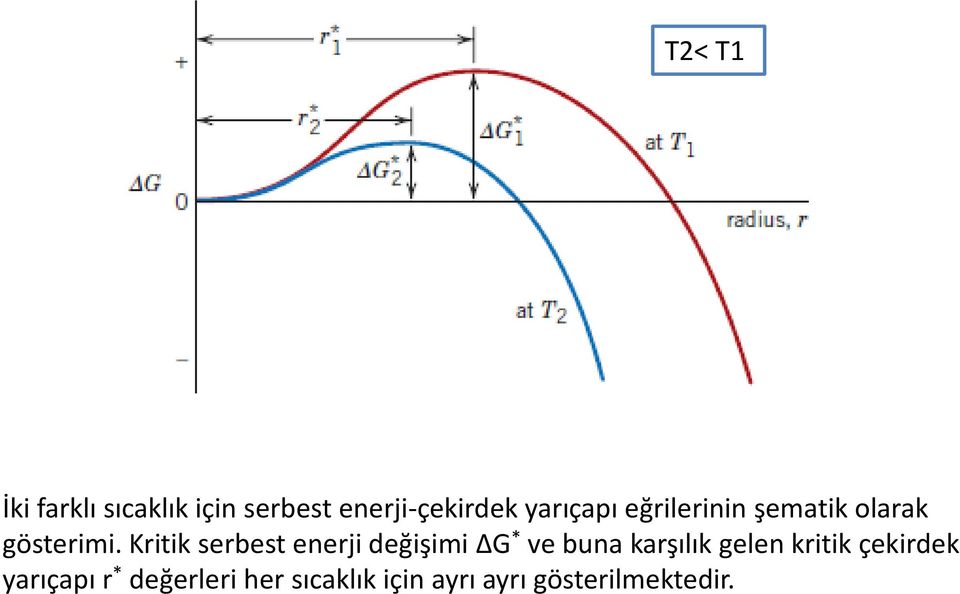 Kritik serbest enerji değişimi ΔG * ve buna karşılık gelen