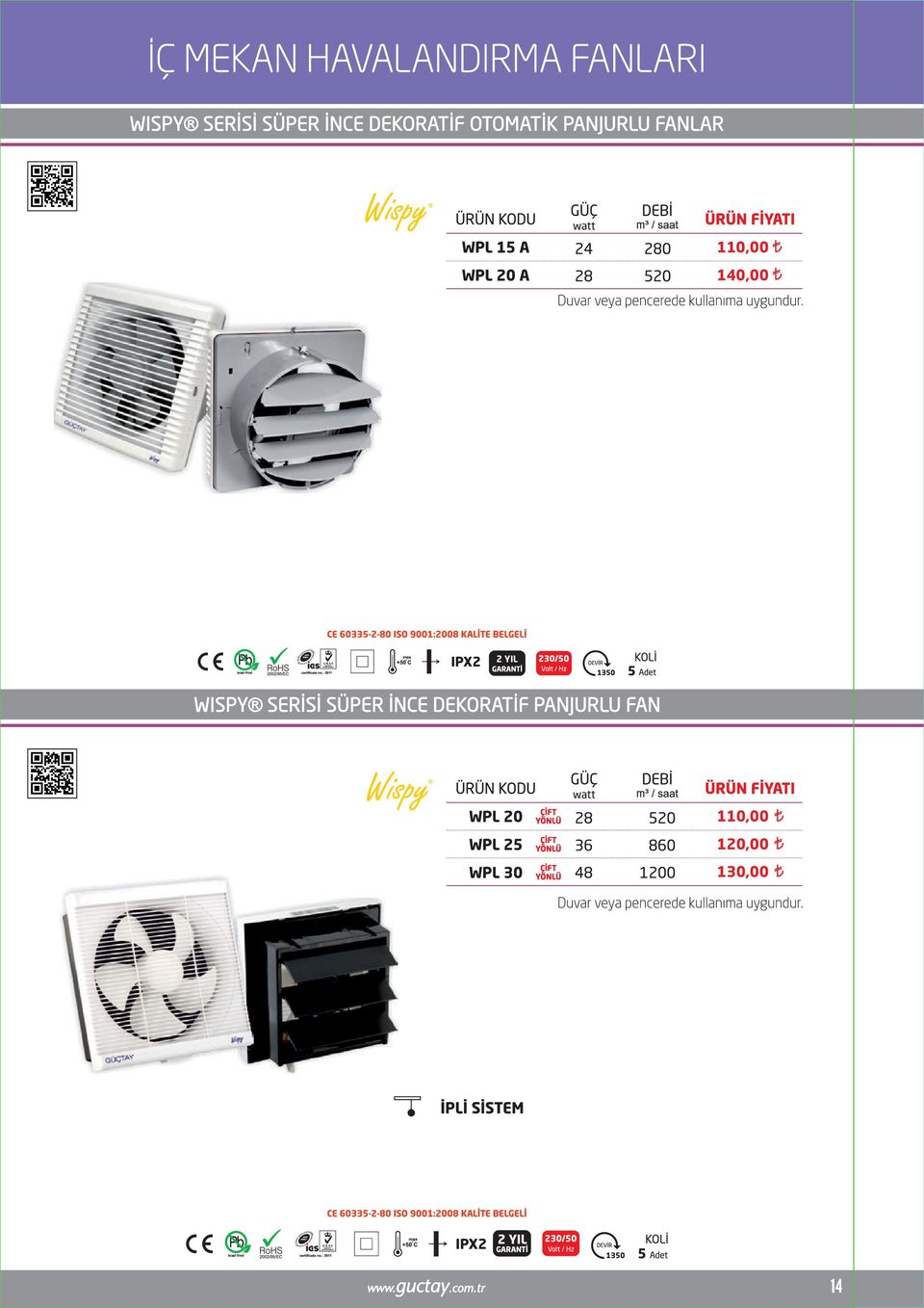 FANLAR 110,00 140,00 2 YIL WISPY SERİSİ