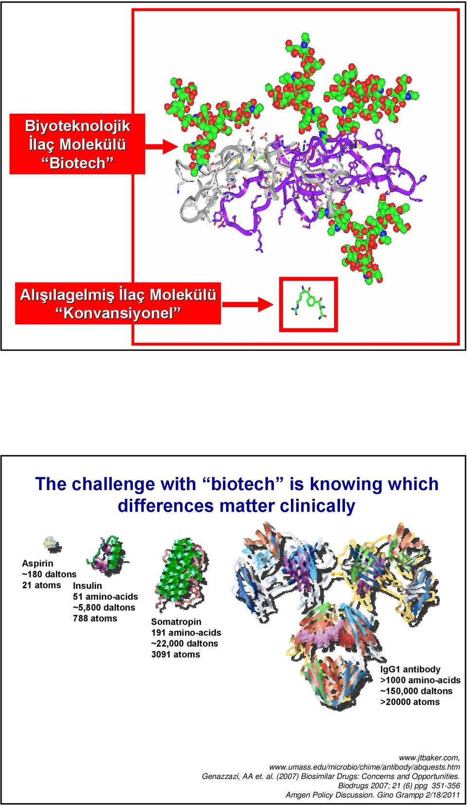 atoms IgG1 antibody >1000 amino-acids ~150,000 daltons >20000 atoms www.jtbaker.com, www.umass.edu/microbio/chime/antibody/abquests.