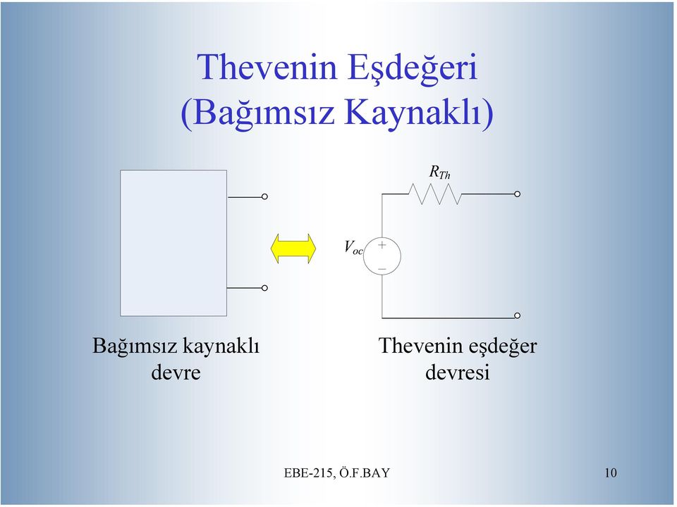 Bağımsız kaynaklı devre